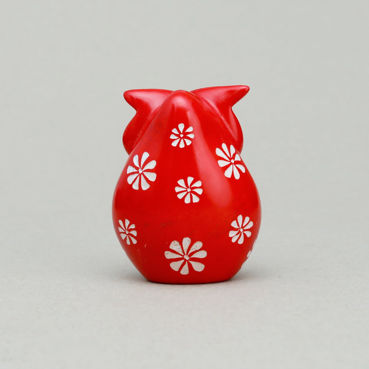 Soapstone Owl Red
