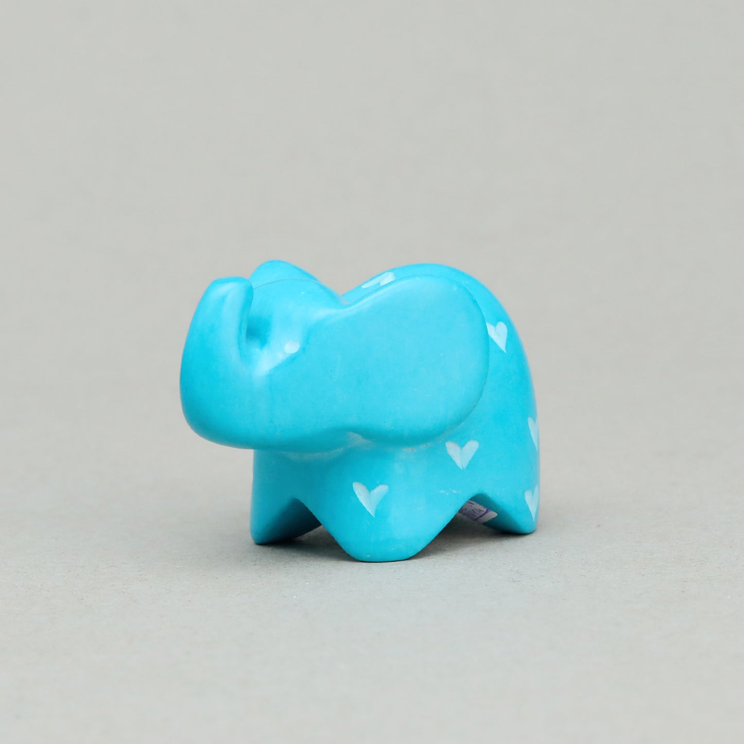 Soapstone Big-Eared Elephant Light Blue