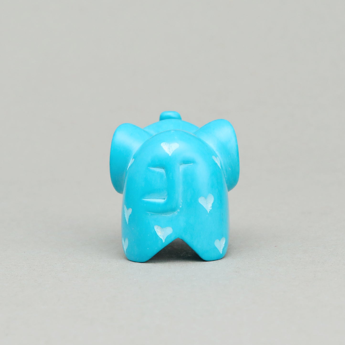 Soapstone Big-Eared Elephant Light Blue