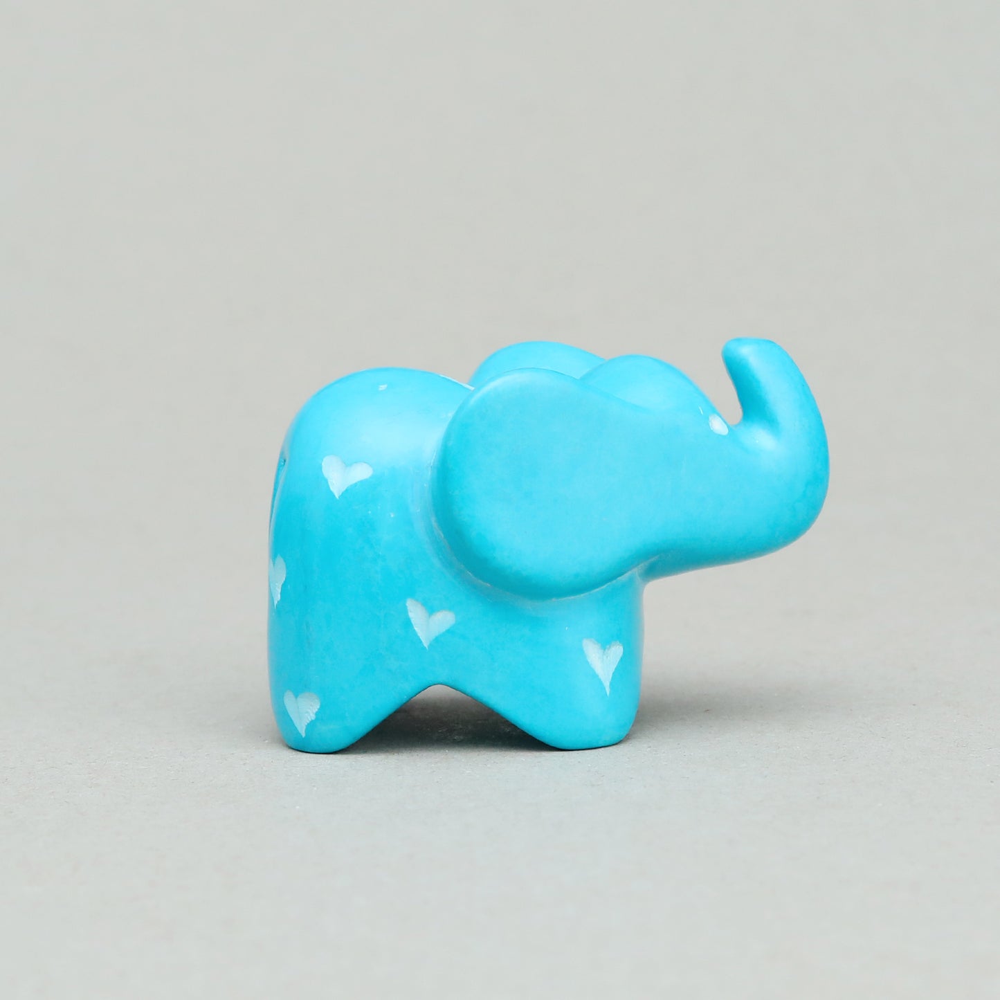 Soapstone Big-Eared Elephant Light Blue