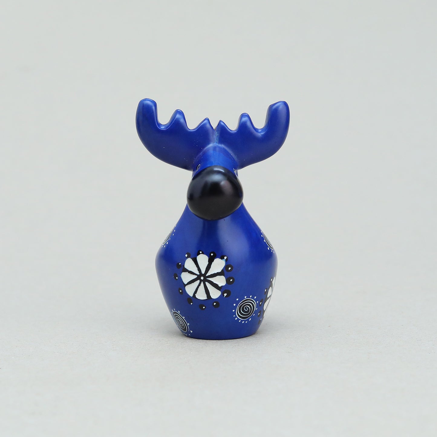 Soapstone Moose Dark Blue