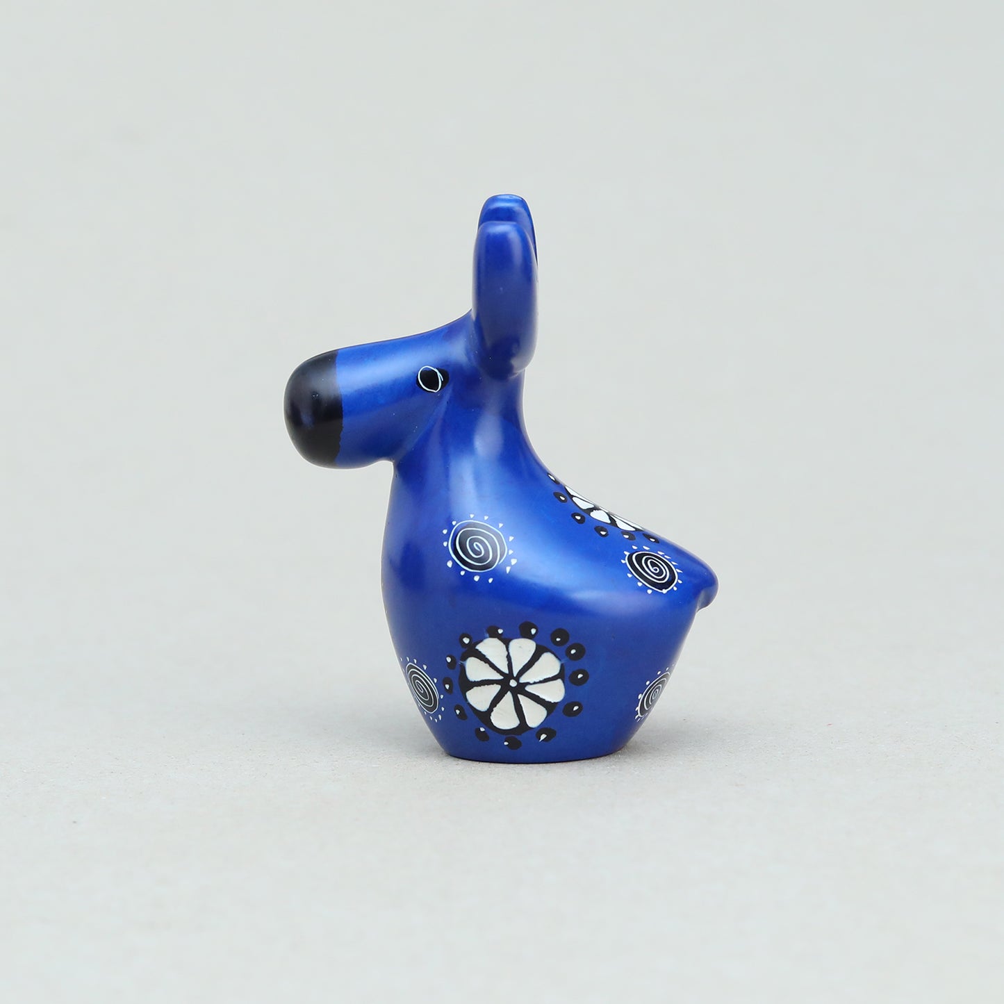 Soapstone Moose Dark Blue