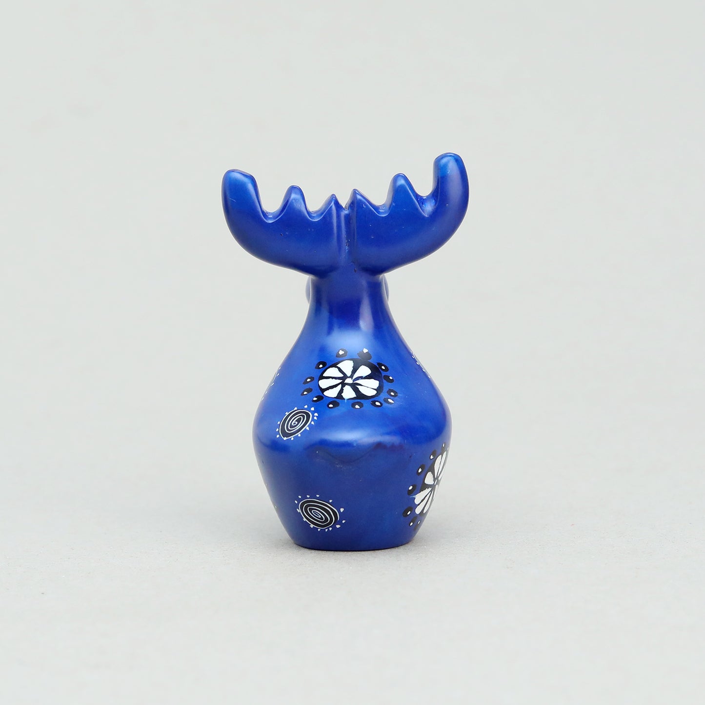 Soapstone Moose Dark Blue