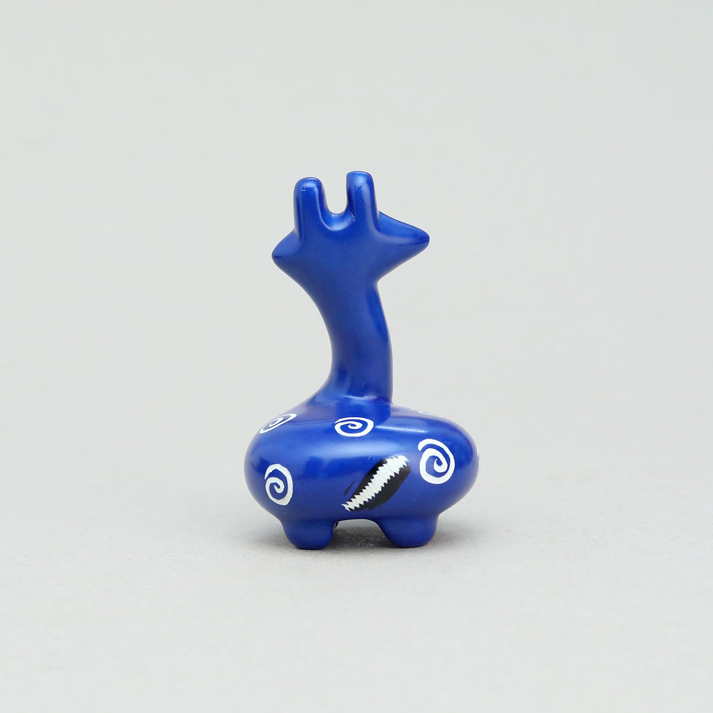 Soapstone Giraffe Dark Blue
