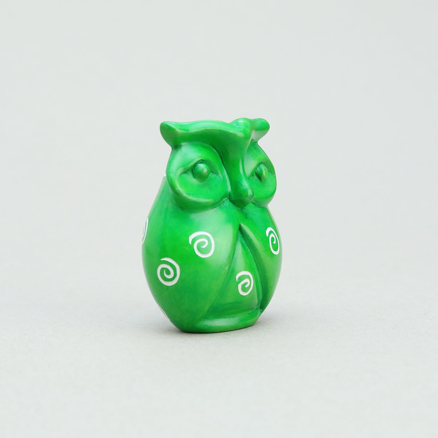 Soapstone Owl Green