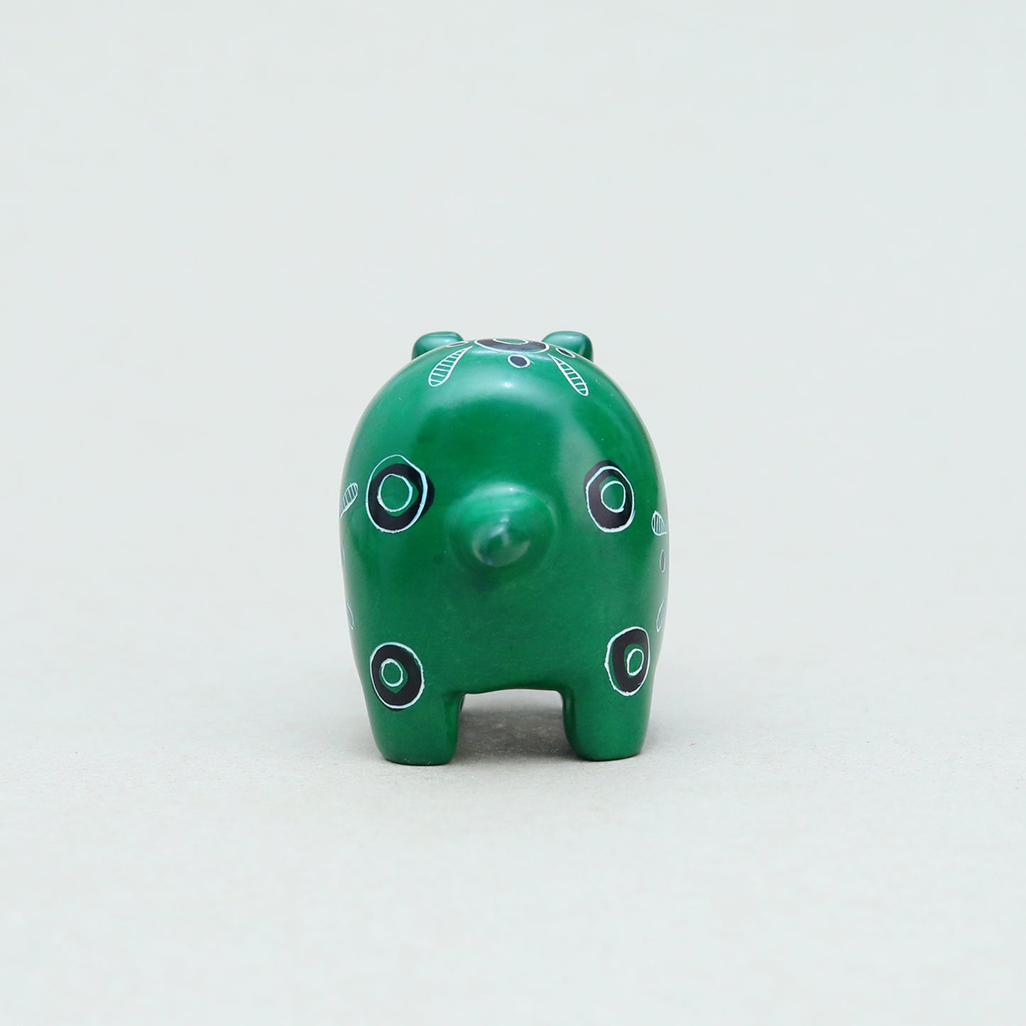 Soapstone Hippo Dark Green