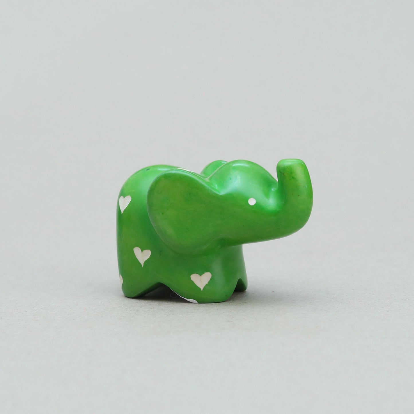 Soapstone Big-Eared Elephant Green (w)