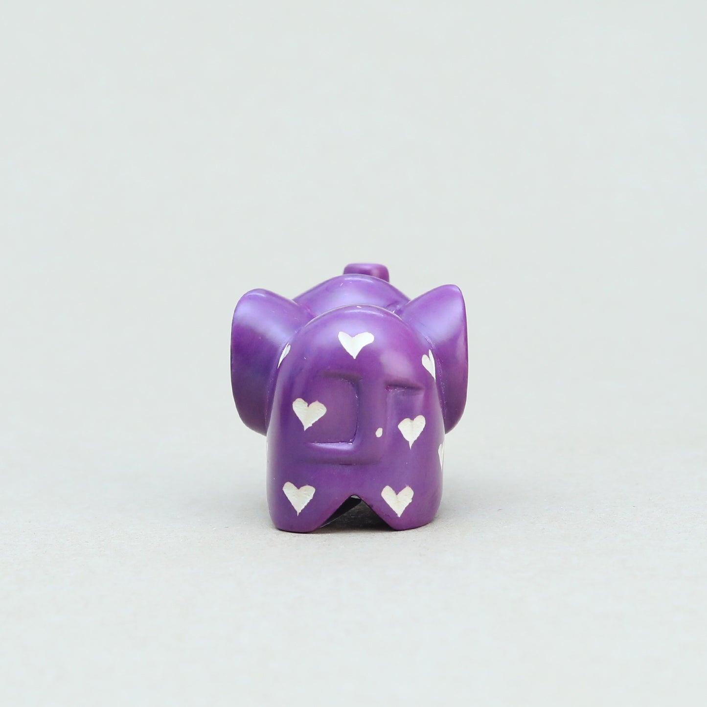 Soapstone Big-Eared Elephant Purple (w)