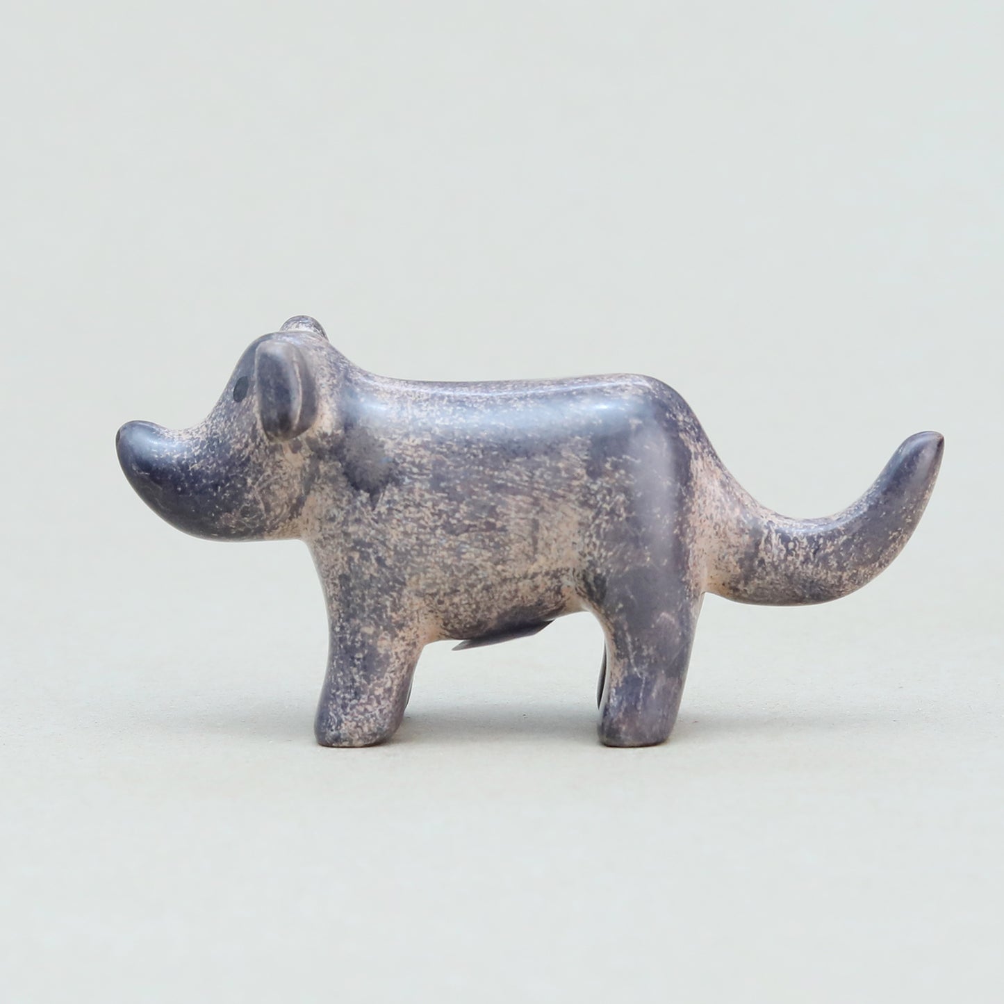 Soapstone Dark Blue Spotted Dog