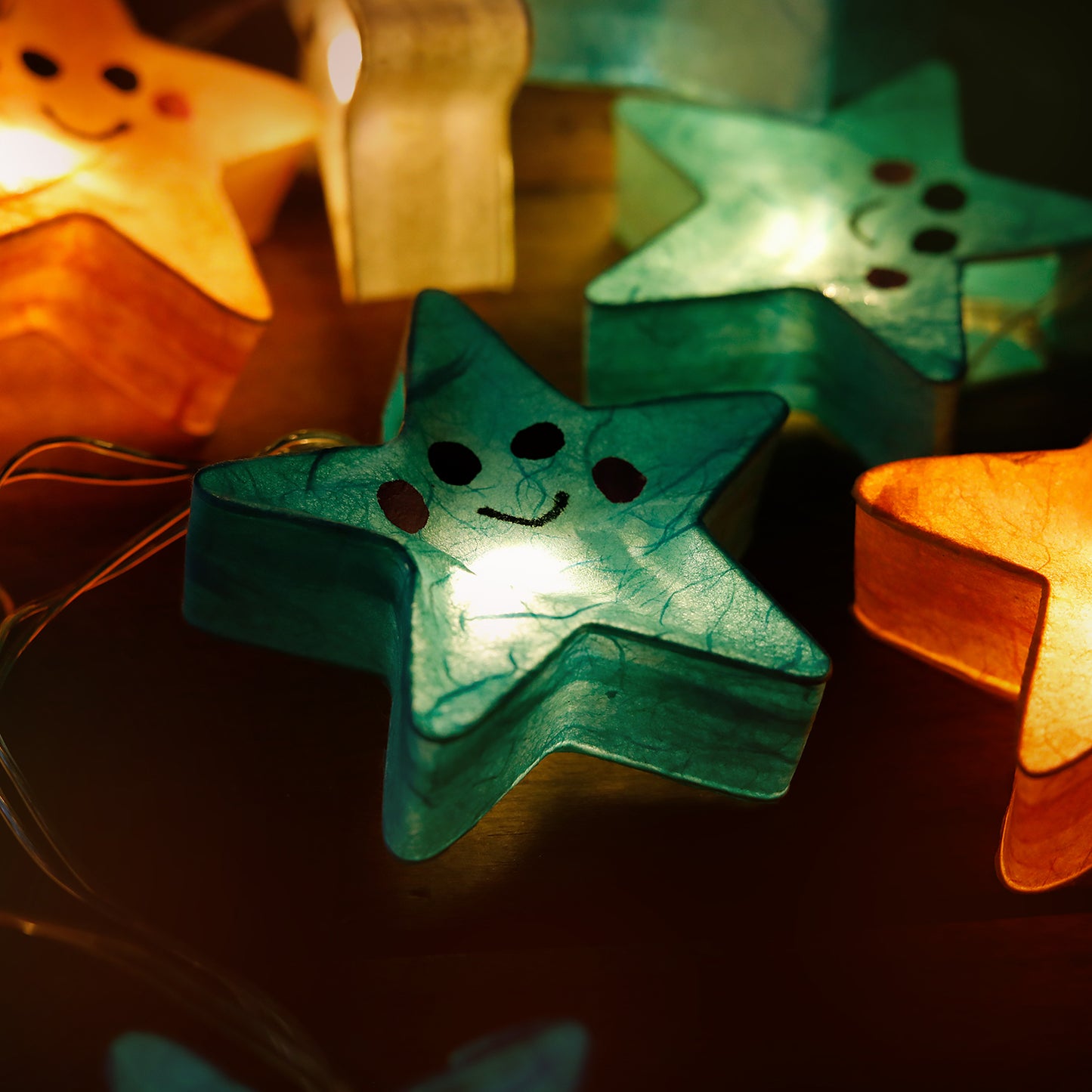 Plug-In String Lights Stars