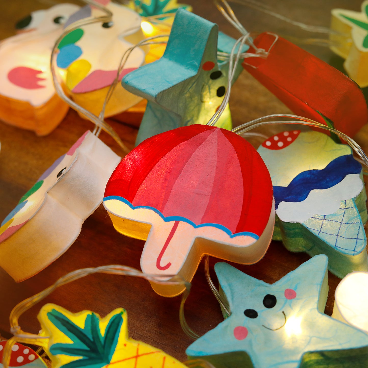 Plug-In String Lights Summer Fun