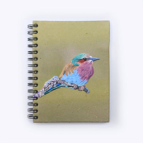 Large Notebook - Lilac Breasted Bird