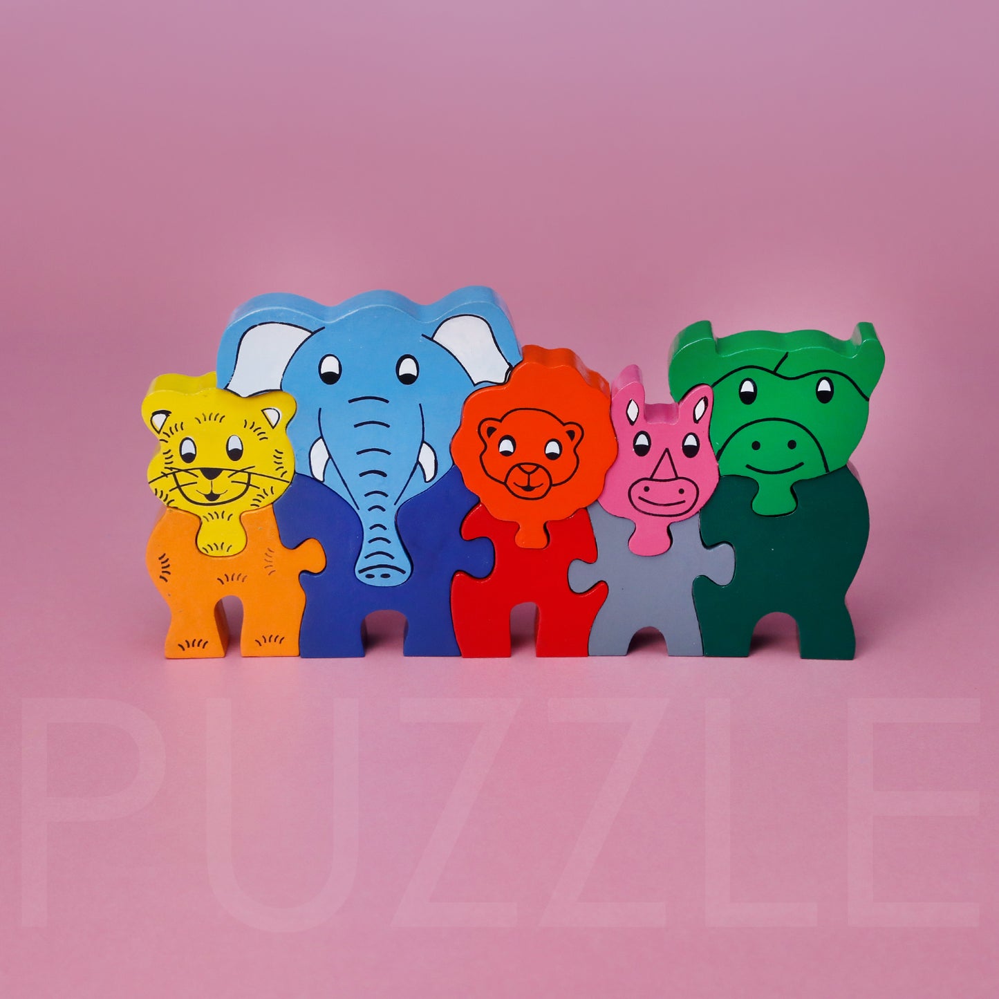 Wooden Puzzle Jungle Animals