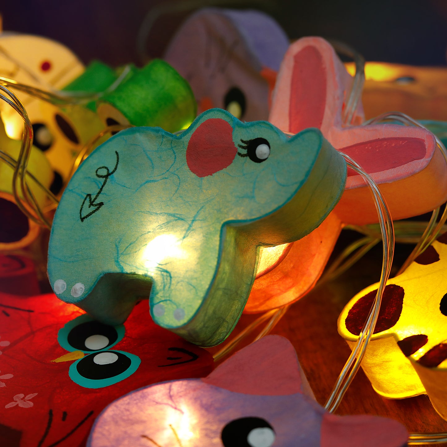 Plug-In String Lights Zoo Party