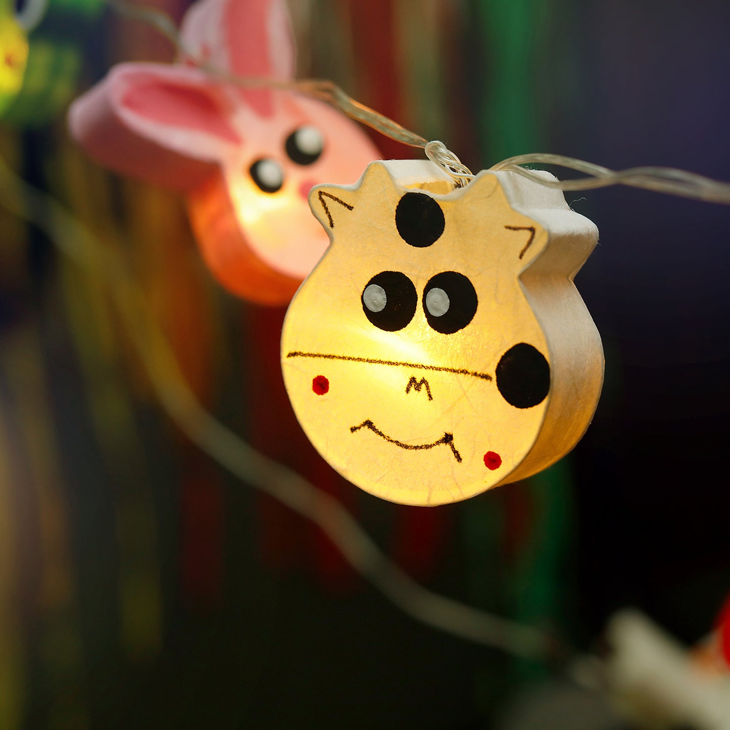 Plug-In String Lights Zoo Party