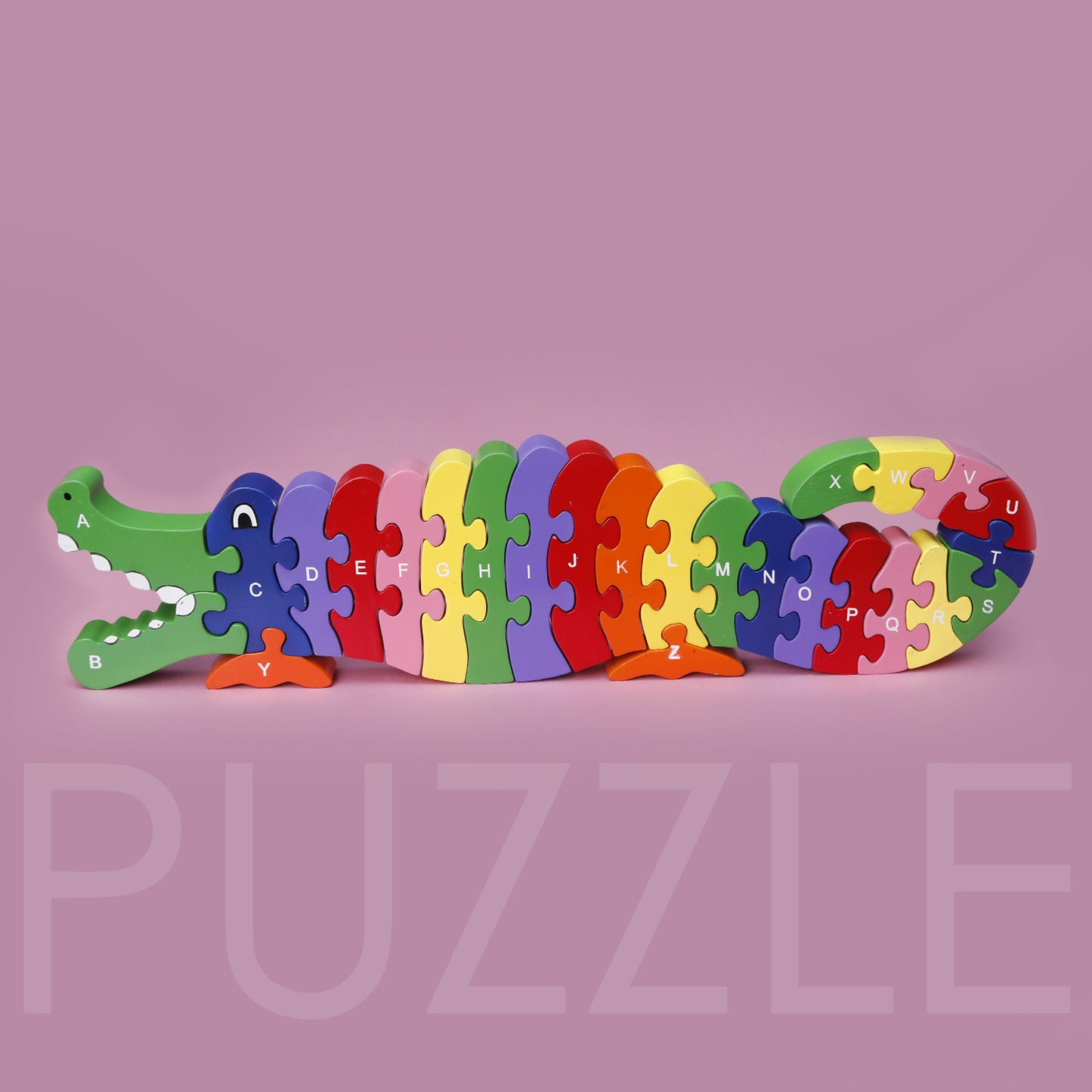 Wooden Puzzle Alligator/Crocodile