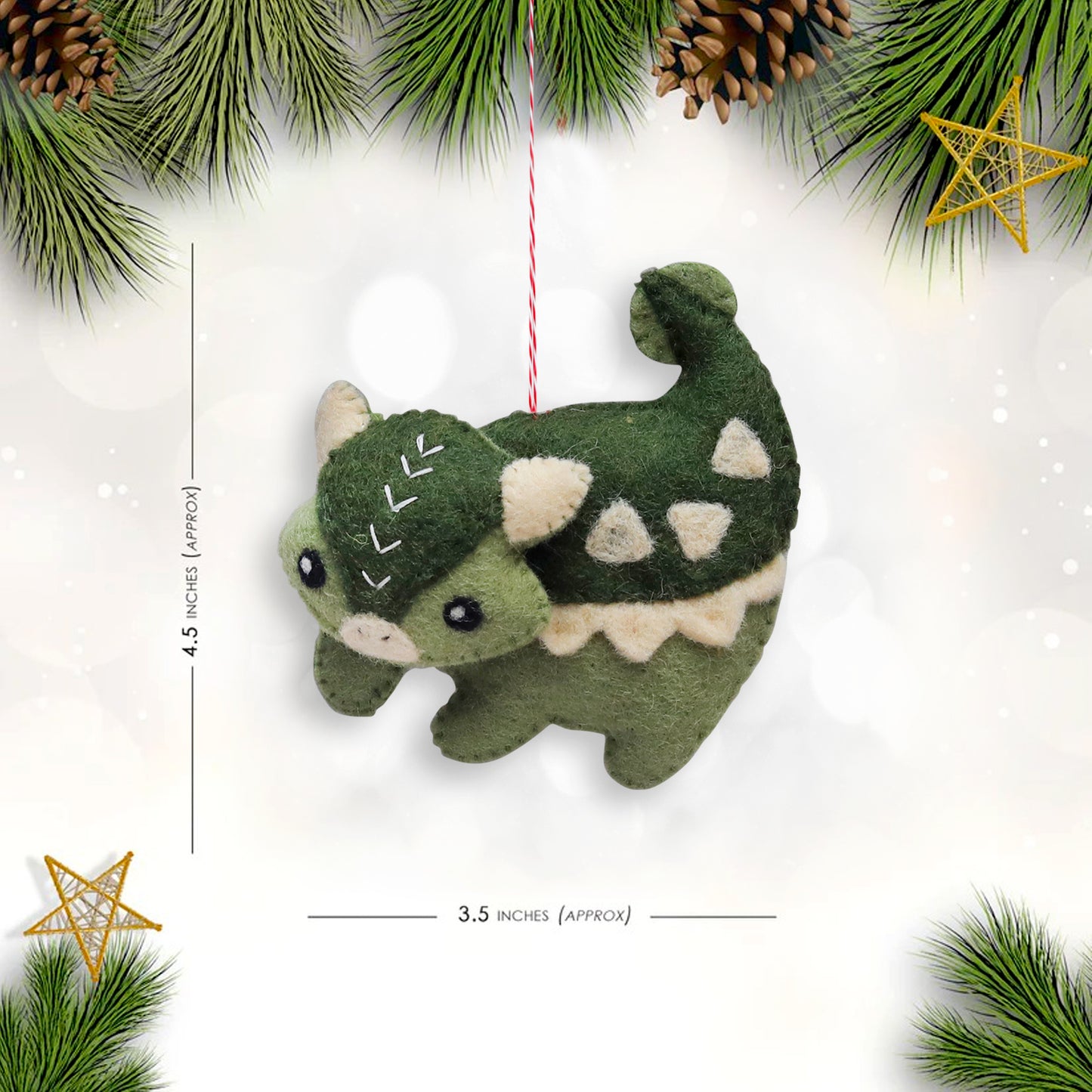 Felt Ornament Annie the Ankylosaurus