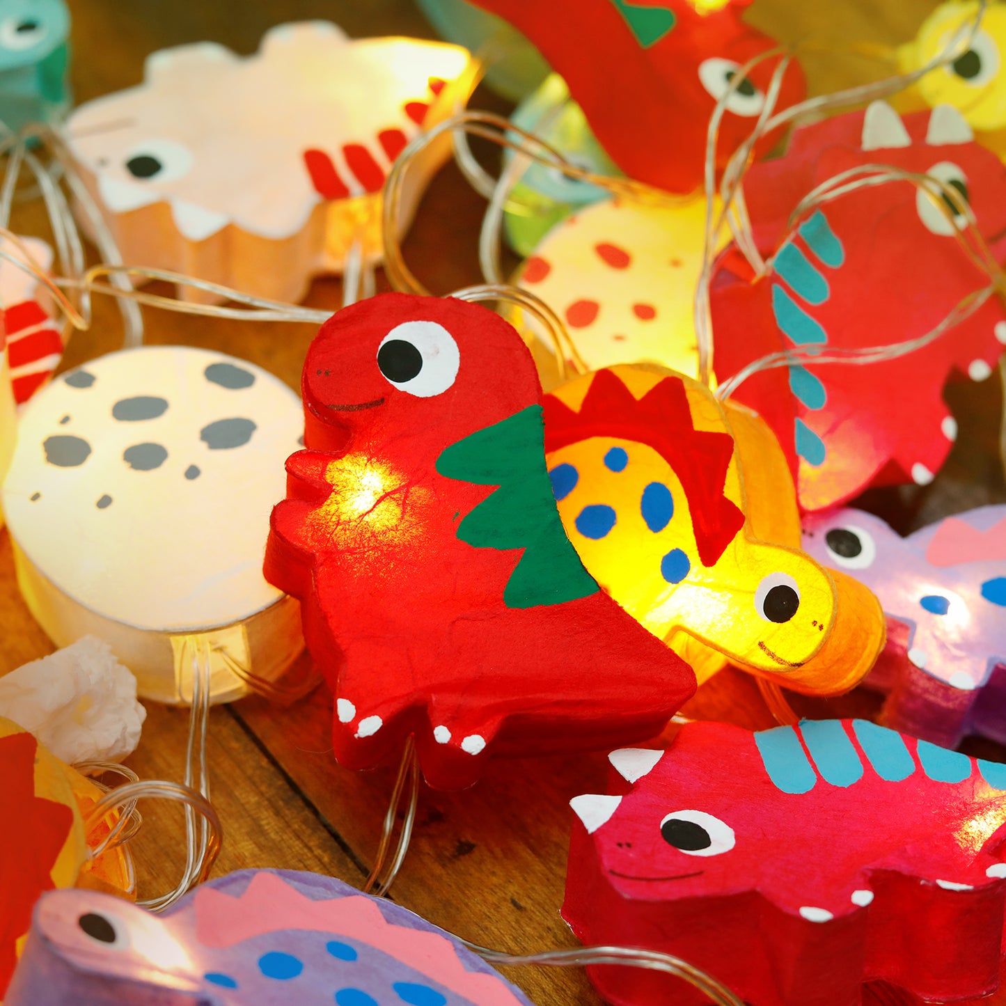 Plug-In String Lights Dinosaurs