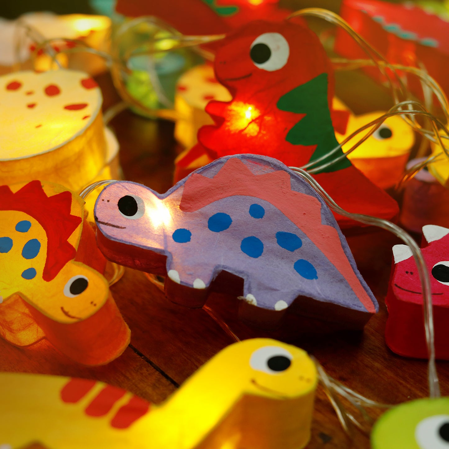 Plug-In String Lights Dinosaurs