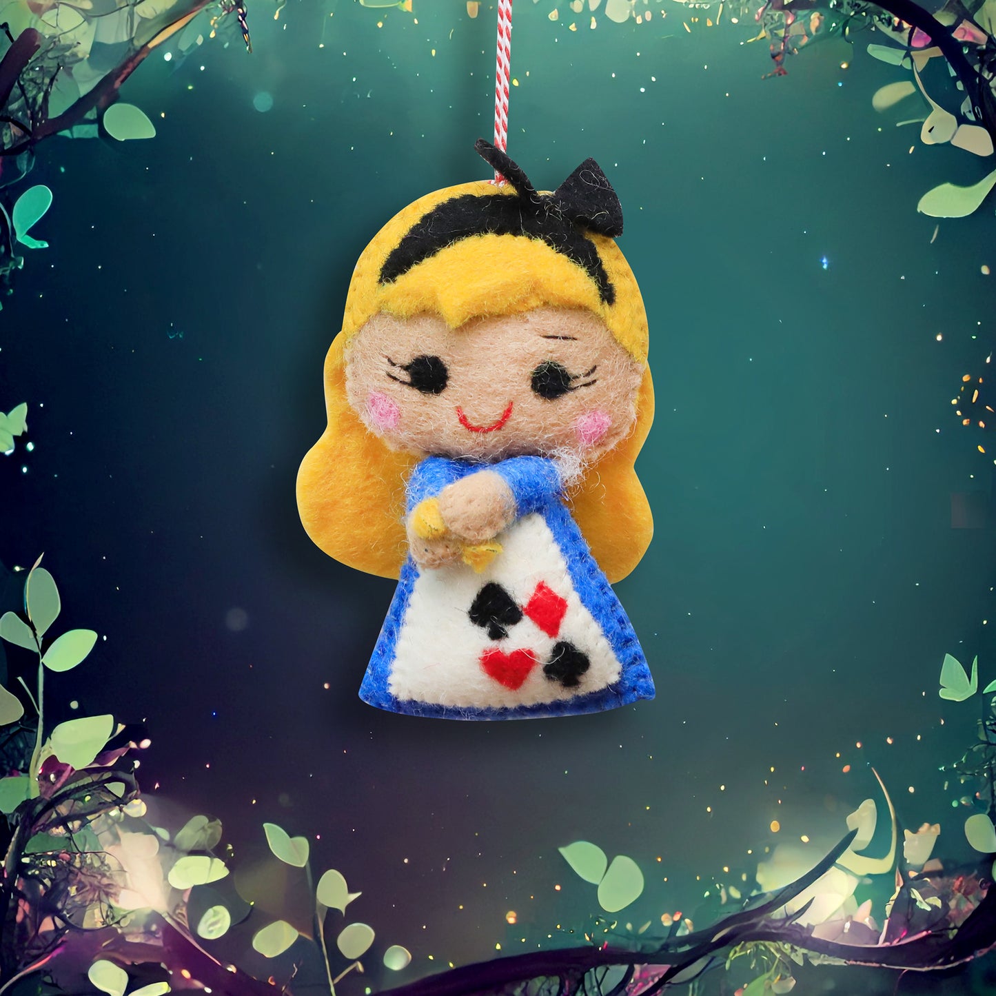 Felt Ornament - Alice Inspired