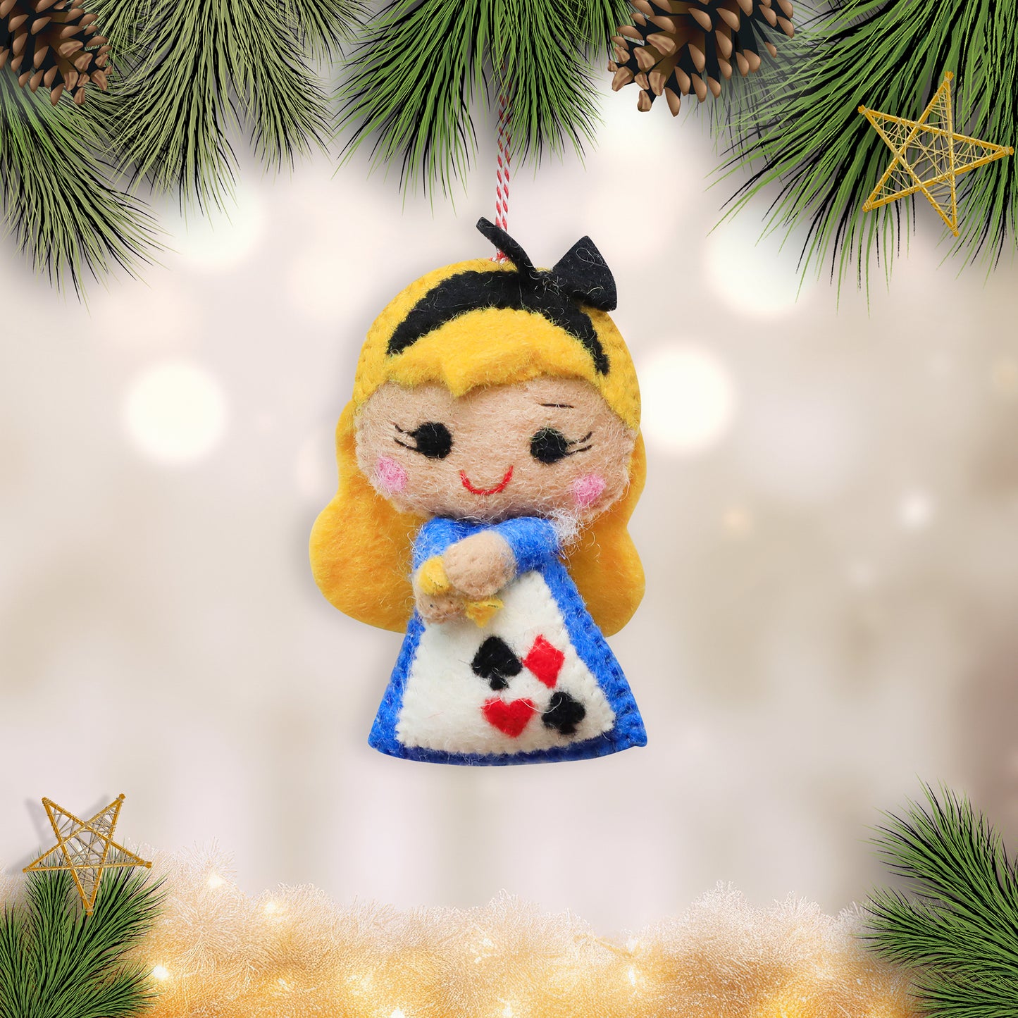 Felt Ornament - Alice Inspired
