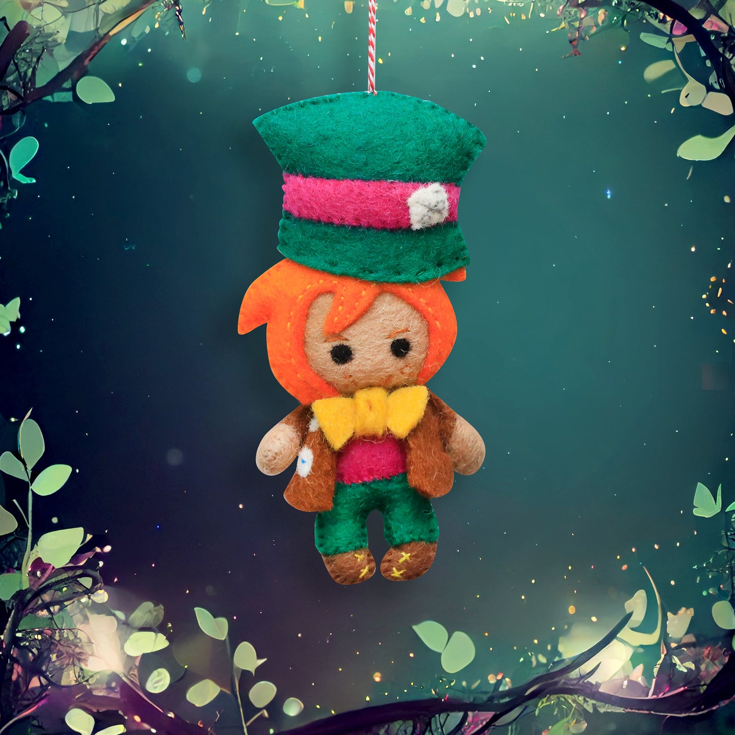 Felt Ornament - Mad Hatter Inspired