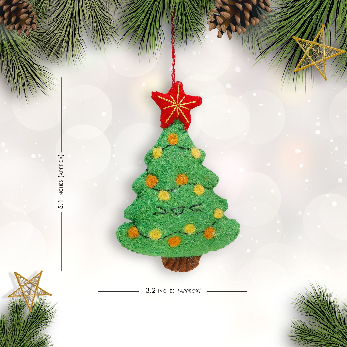 Felt Ornament - Christmas Tree