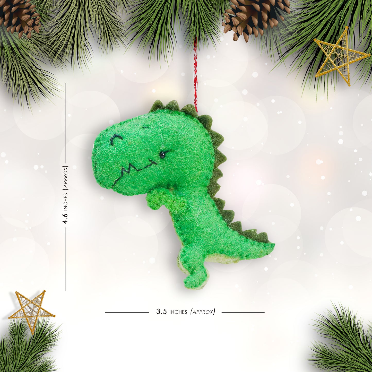 Felt Ornament - Tyranosaurus Rex