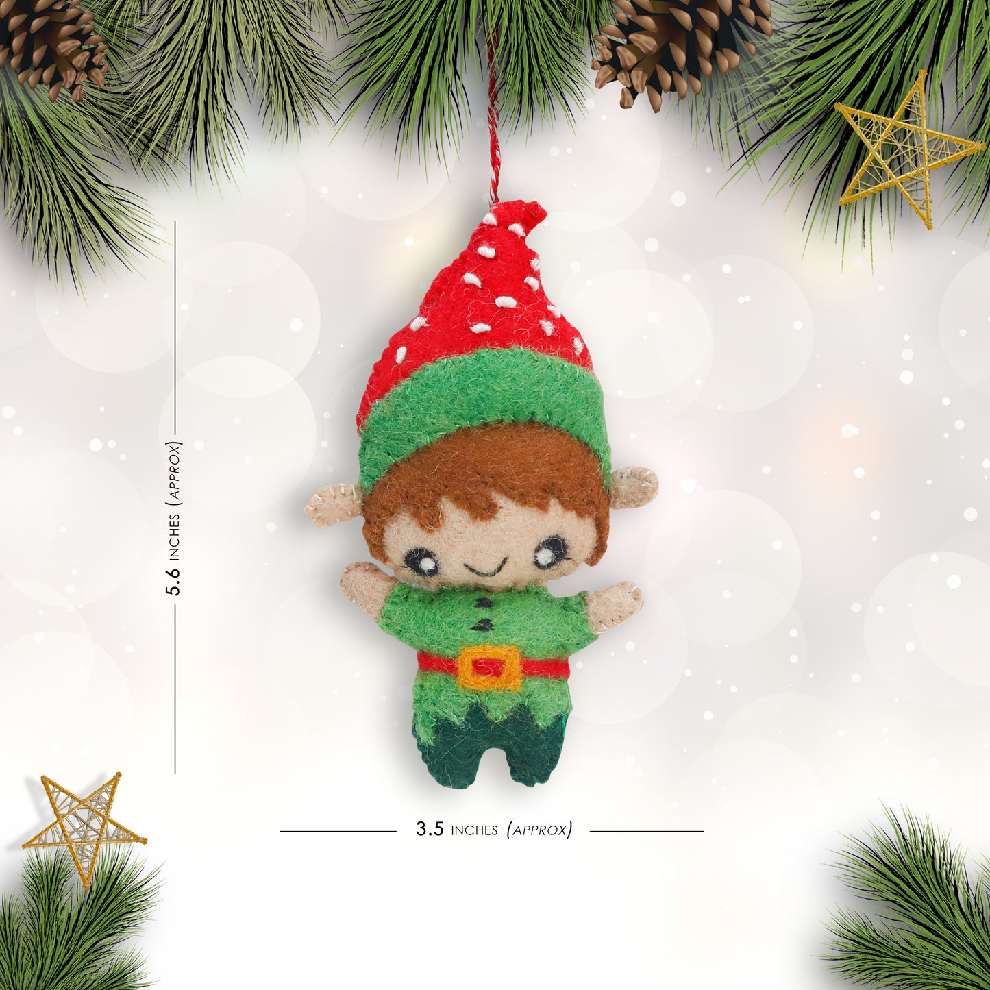 Felt Ornament - Elf