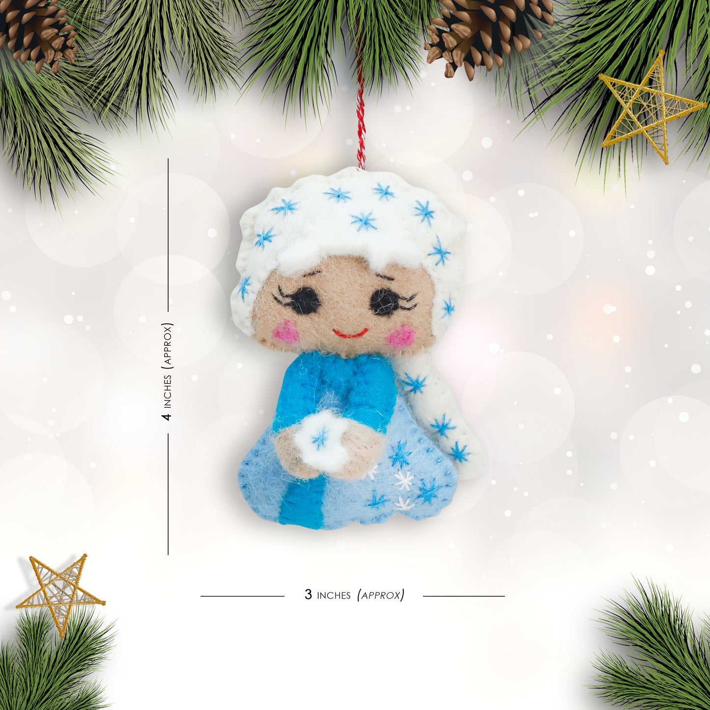 Felt Ornament - Snow Queen