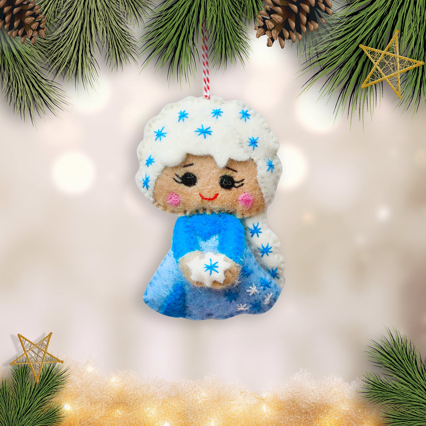 Felt Ornament - Snow Queen