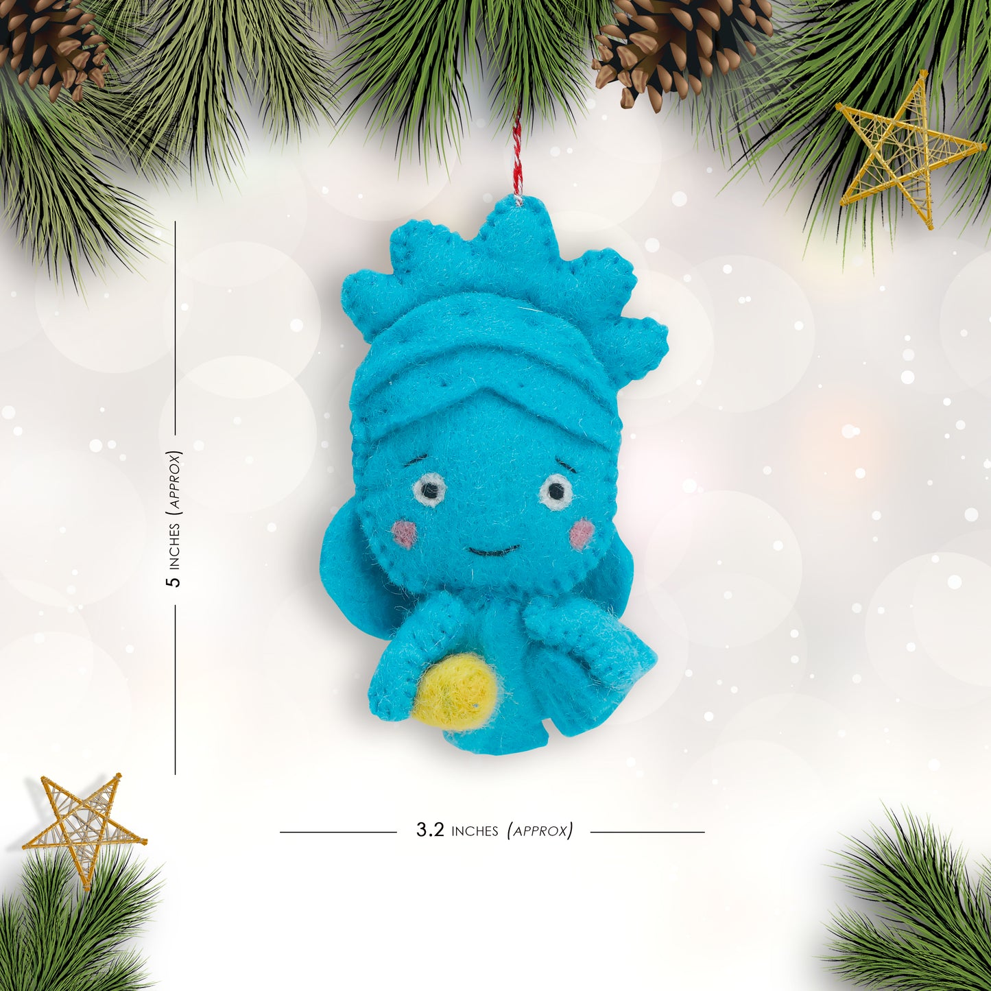 Felt Ornament - Statue of Liberty