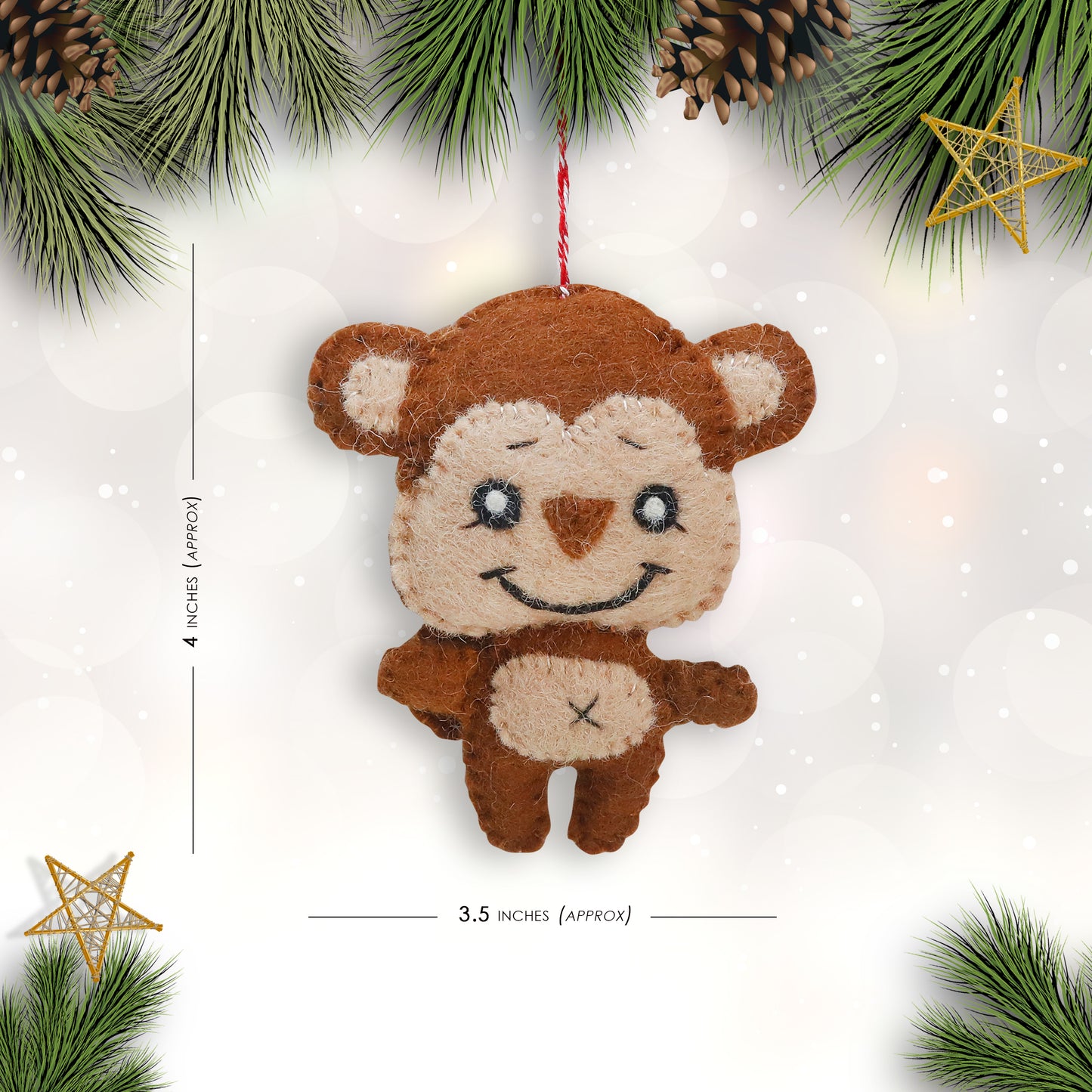 Felt Ornament - Monkey