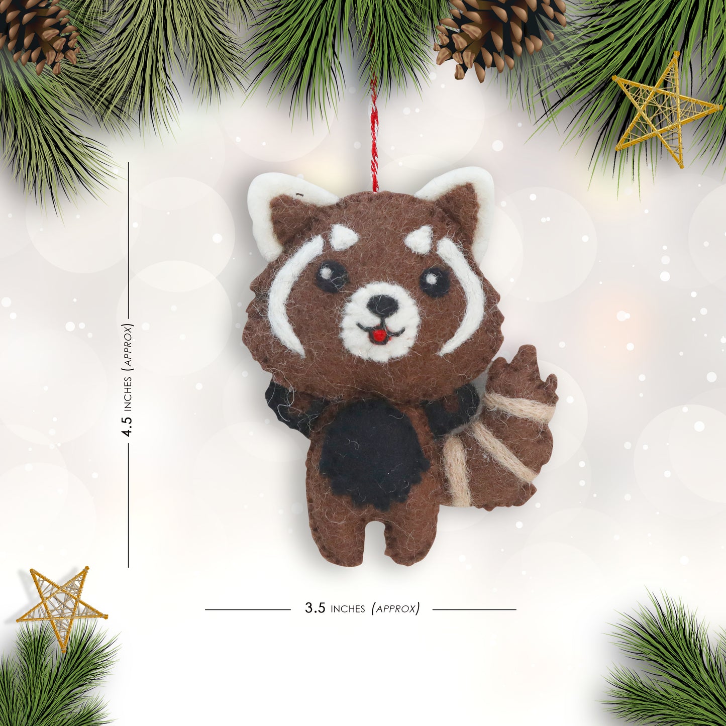 Felt Ornament - Red Panda