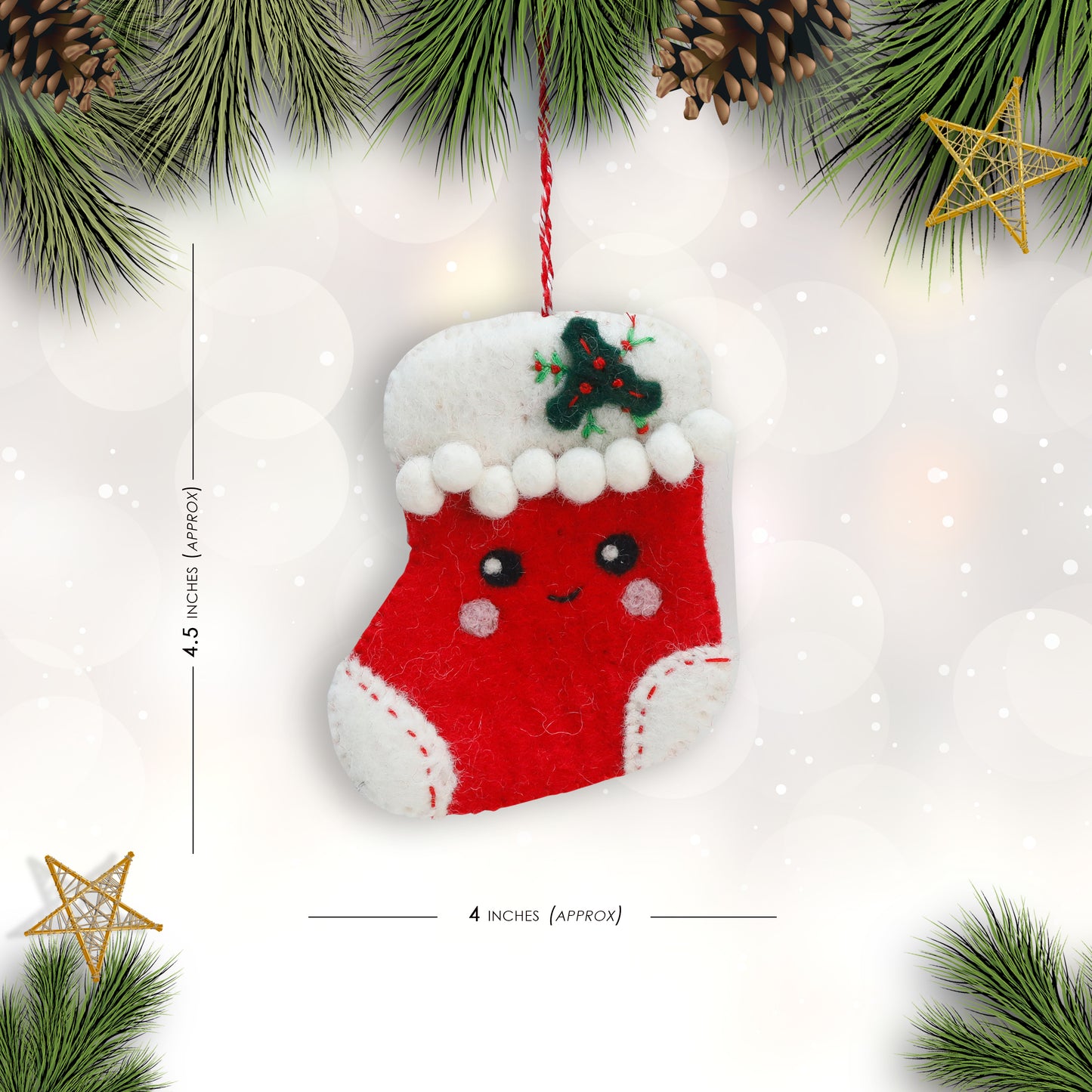 Felt Ornament - Stocking