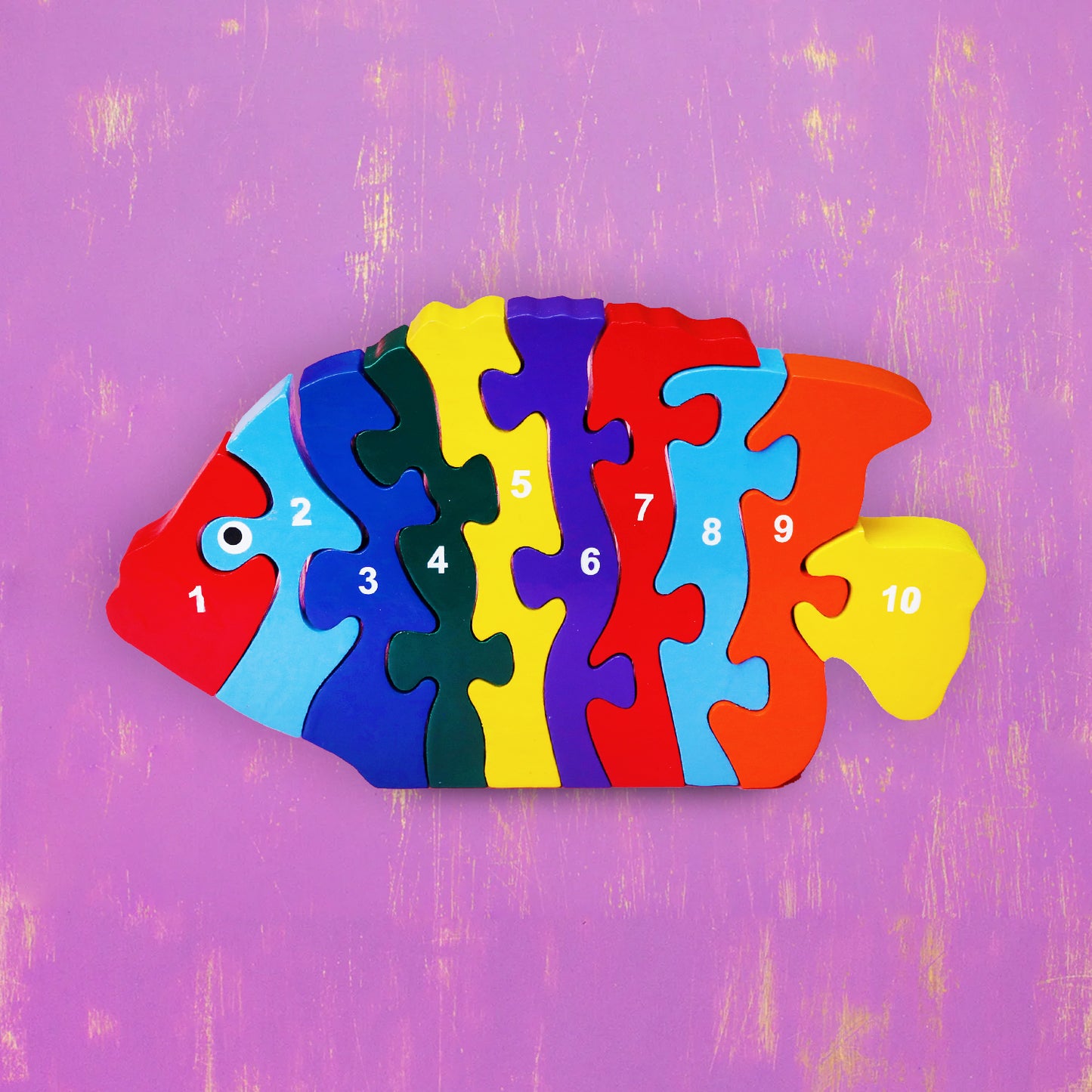 Wooden Puzzle Tropical Fish