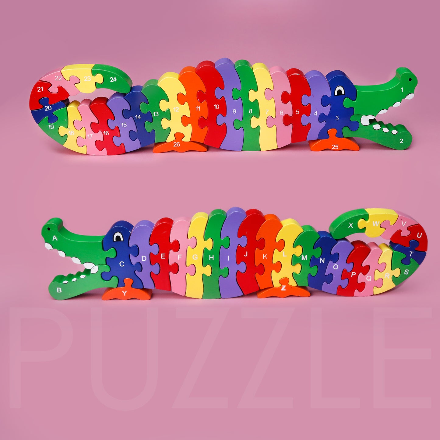 Wooden Puzzle Alligator/Crocodile