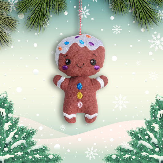 Organic Cotton Ornament - Gingerbread Man