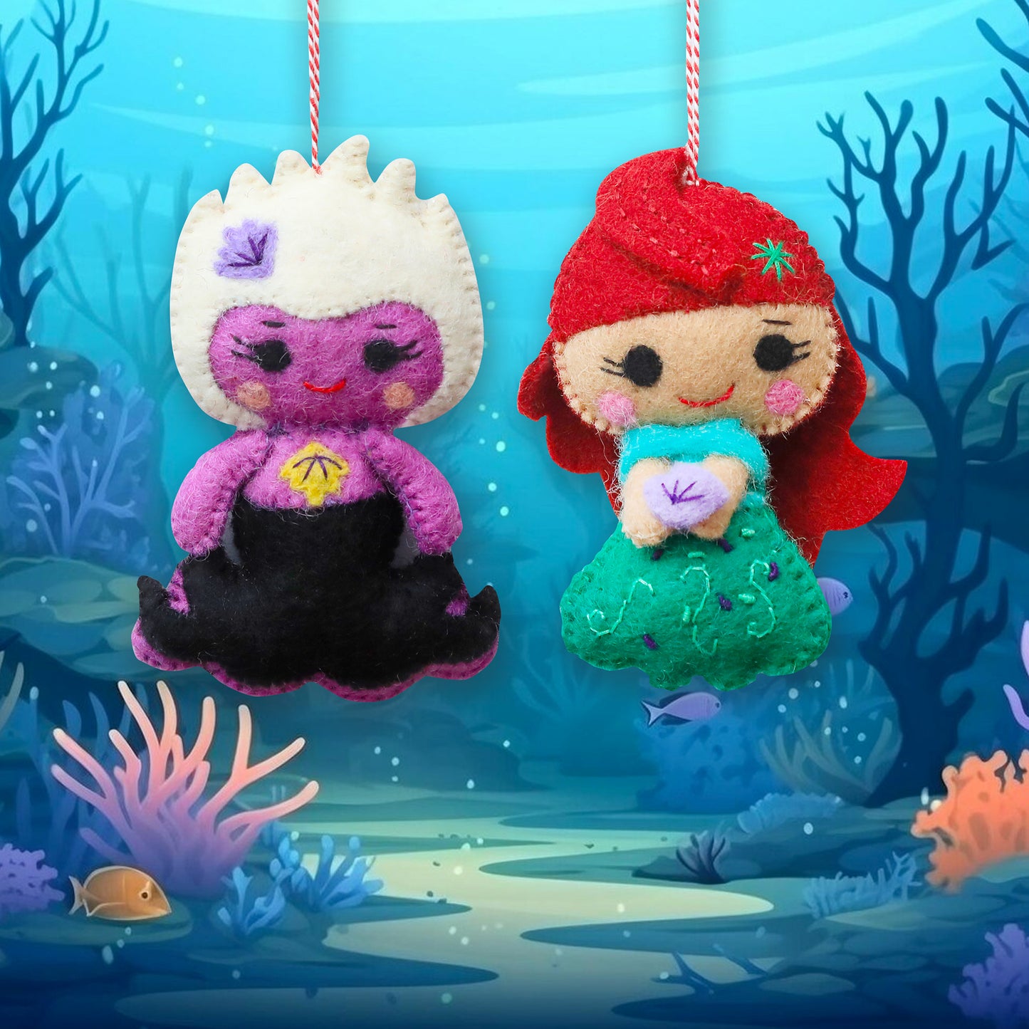 Felt Ornament - Mermaid Princess