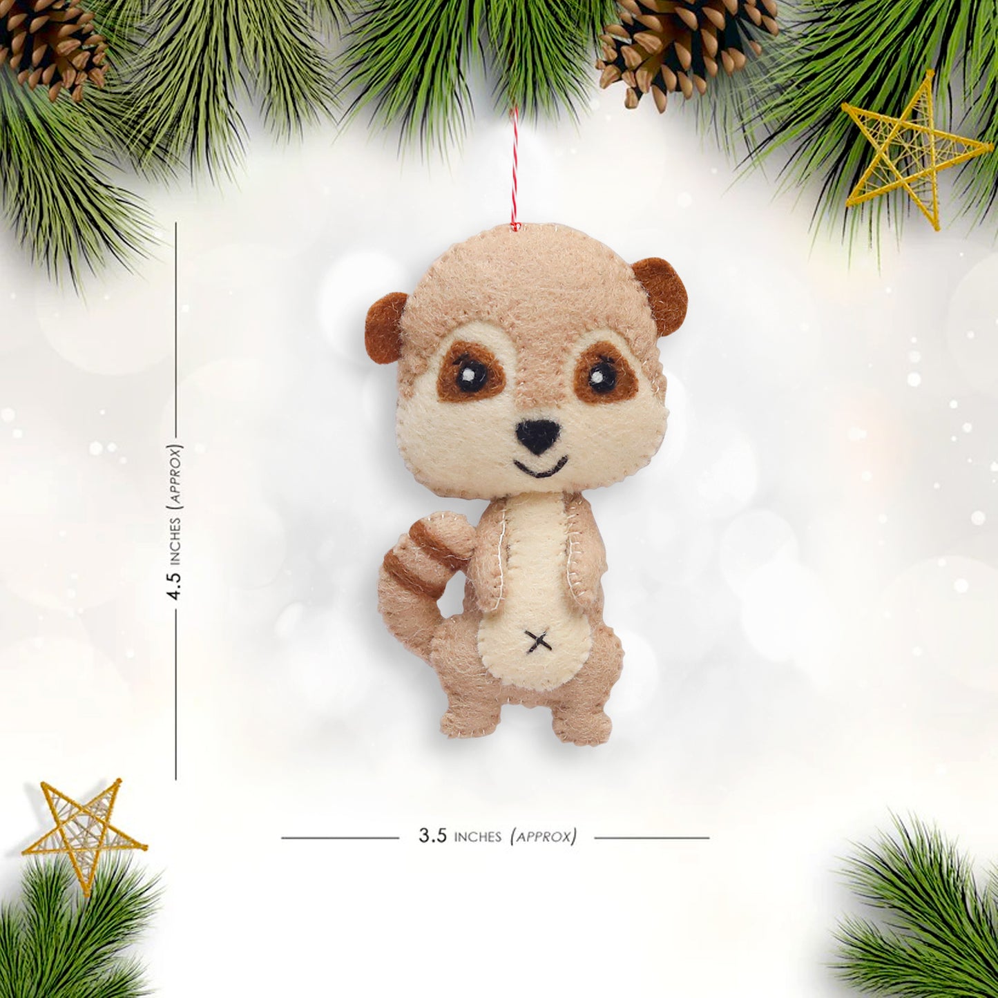 Felt Ornament Manny the Meerkat