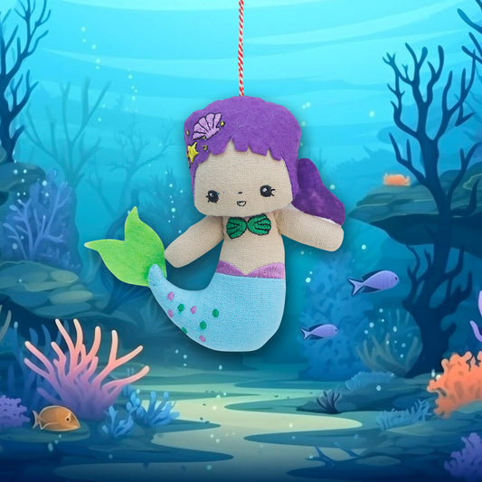 Fabric Ornament - Mermaid Blue