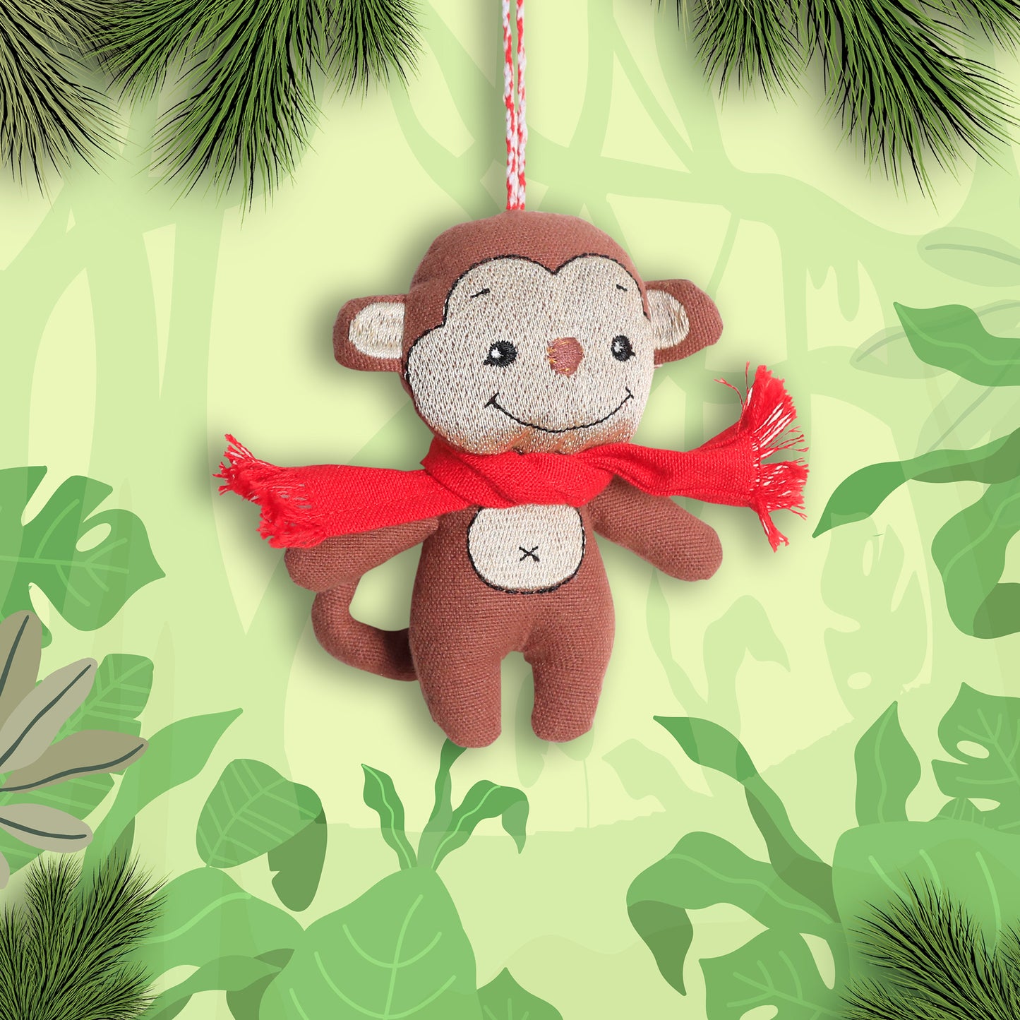 Organic Cotton Ornament - Monkey
