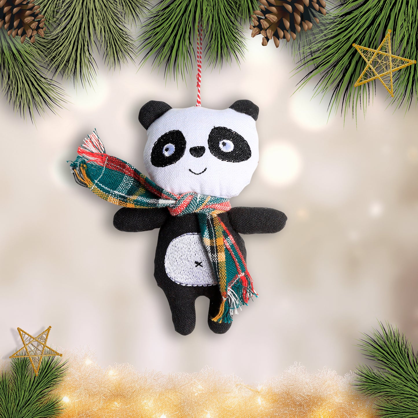 Organic Cotton Ornament - Panda