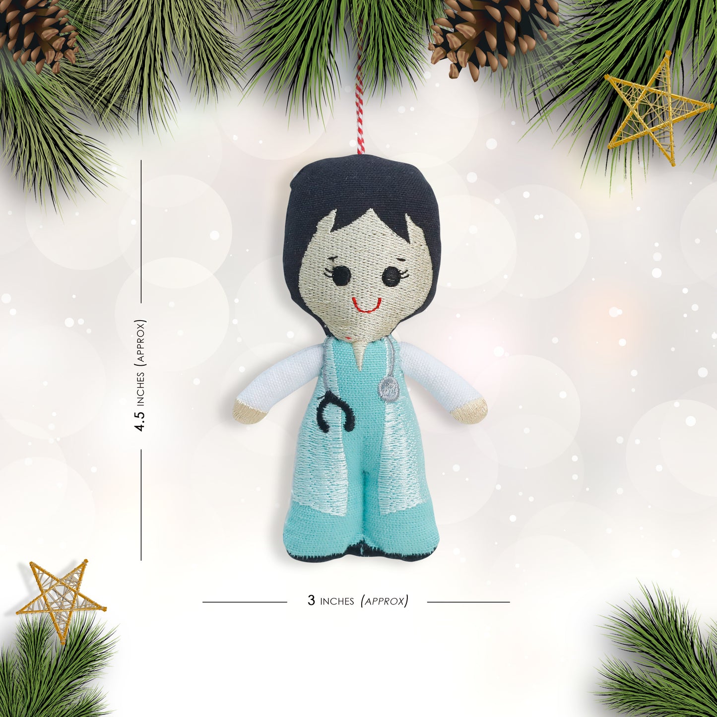 Organic Cotton Ornament - F. Doctor