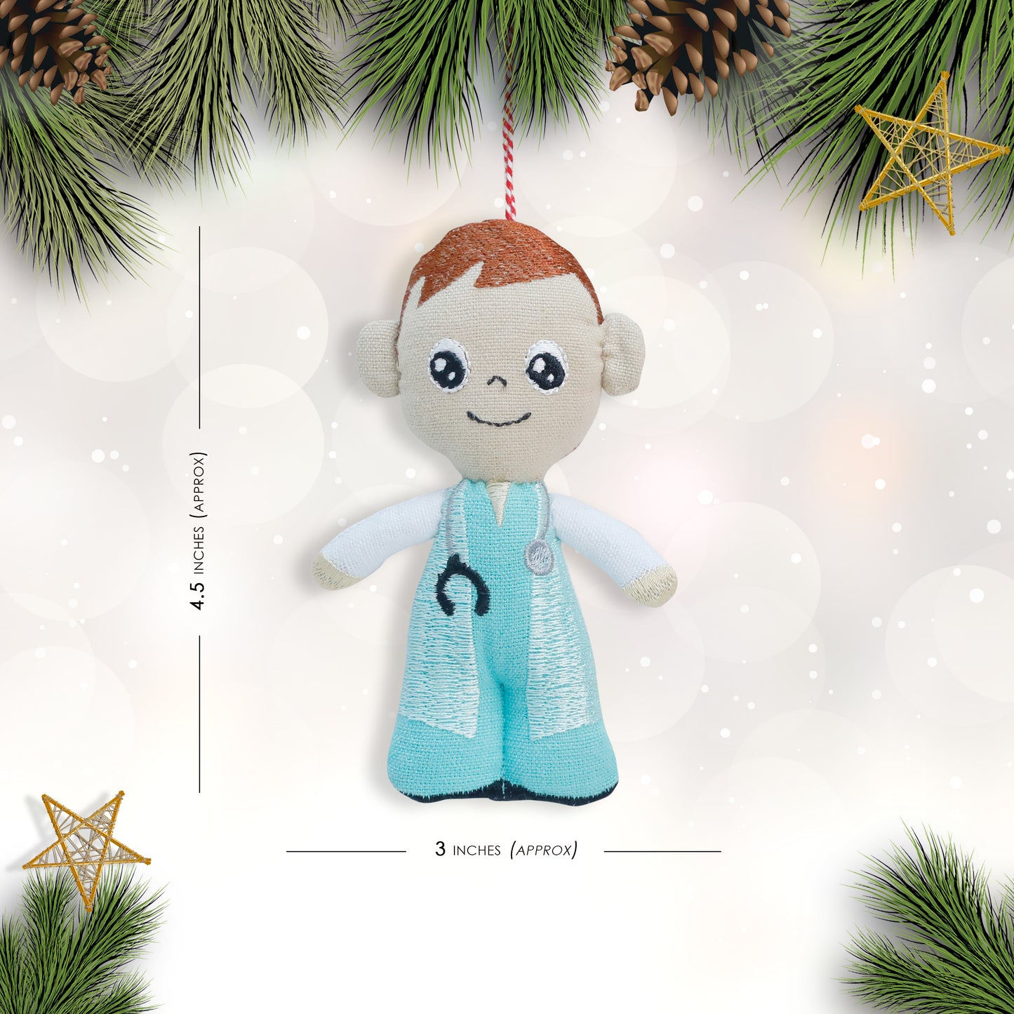 Organic Cotton Ornament - M. Doctor