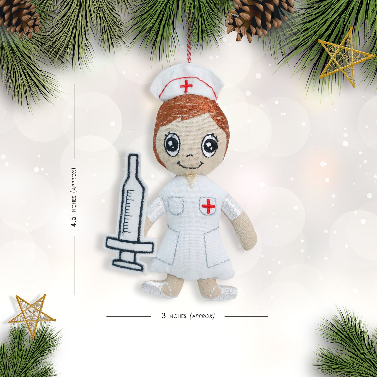 Organic Cotton Ornament - Nurse