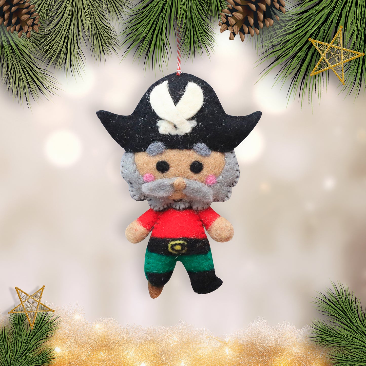 Felt Ornament - Peg Leg Pirate