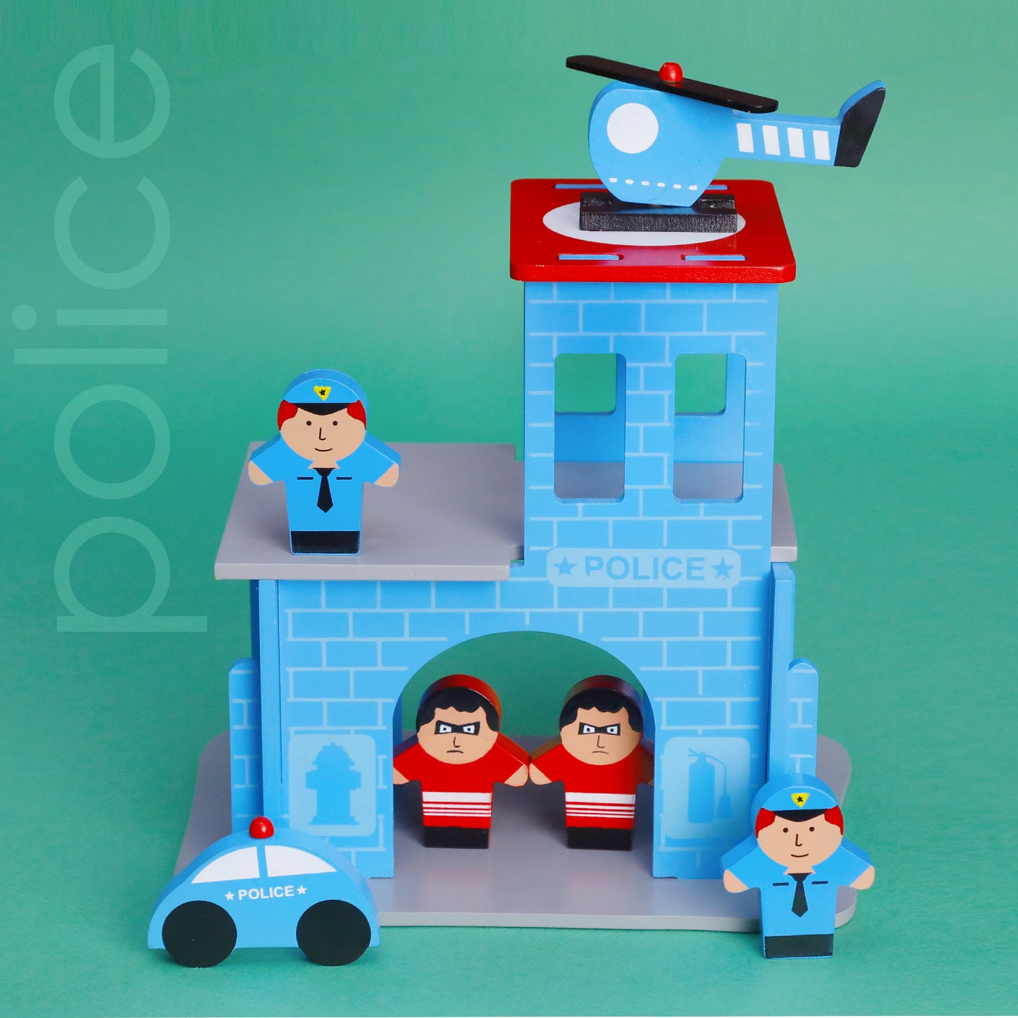 Wooden set - Police Station