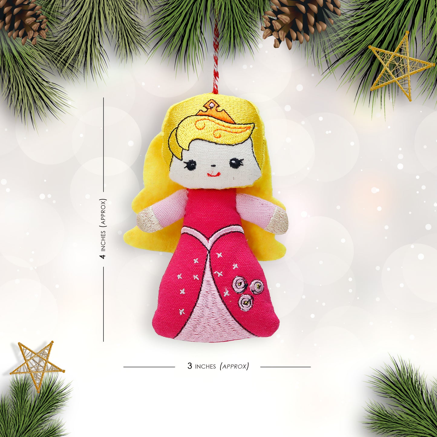 Organic Cotton Ornament - Sleeping Beauty
