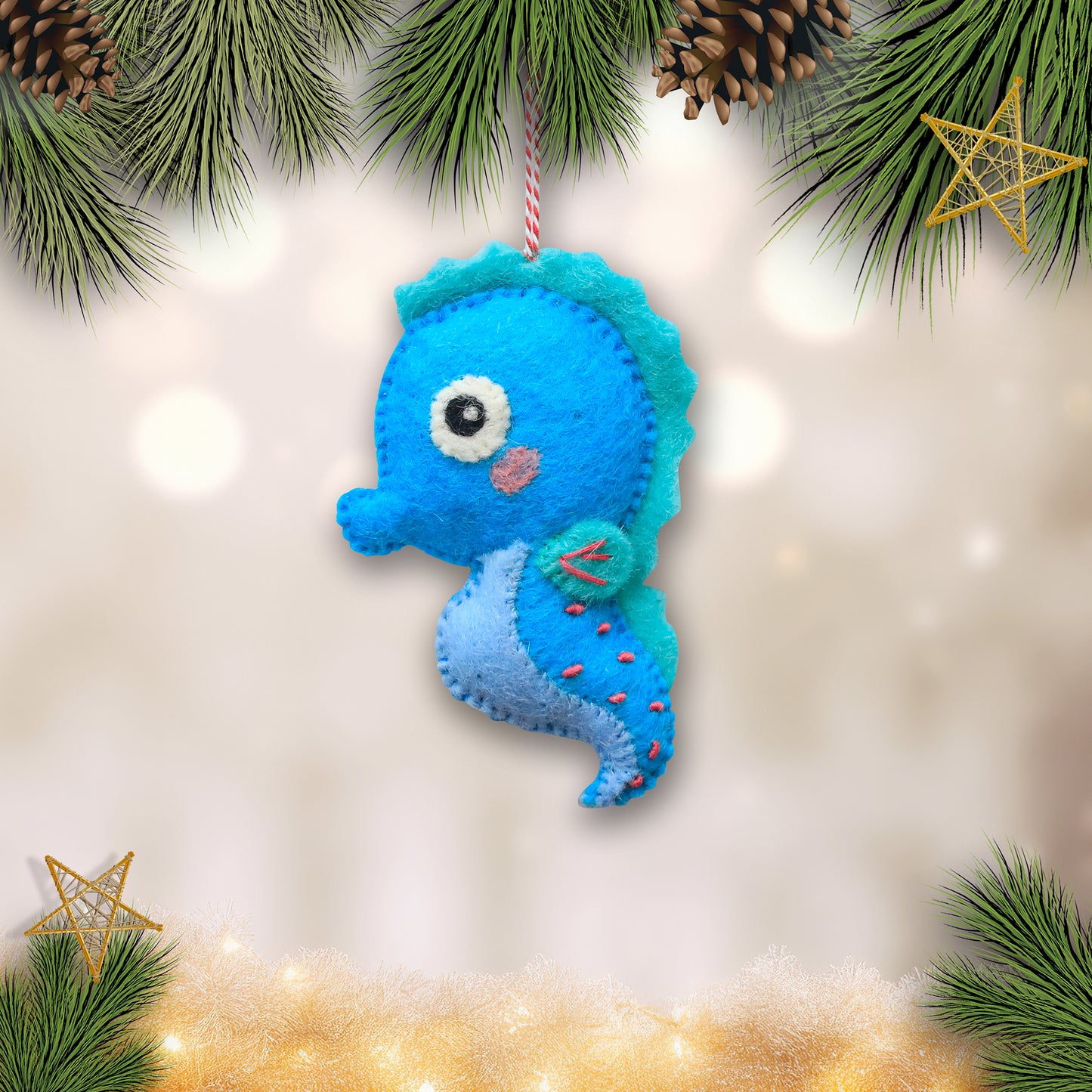 Felt Ornament – Sea Horse